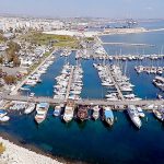 Морской порт в Ларнаке.Кипр.